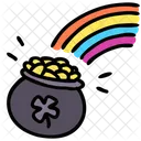 Rainbow Pot Money Icon
