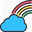 Rainbow Cloud Forecast Icon