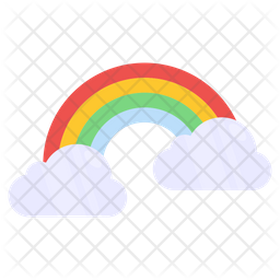 Rainbow Icon - Download in Flat Style