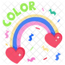 Seven Colors Rainbow Spectrum Icon