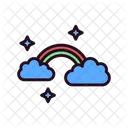 Rainbow Color Forecast Icon