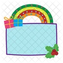 Christmas Xmas Rainbow Icon