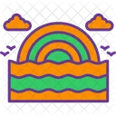 Rainbow Colorful Playful Icon