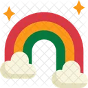 Rainbow Weather Cloud Icon