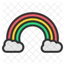 Rainbow Weather Cloud Icon