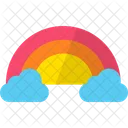 Rainbow Weather Cloud Icon