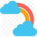 Rainbow Weather Cloud Icon