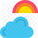 Rainbow Weather Cloud Icon