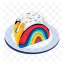 Rainbow Cake  Icon
