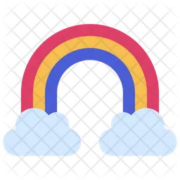Rainbow Cloud  Icon