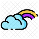 Rainbow Cloud Weather Rainbow Icon