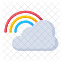 Rainbow Cloud  Icon