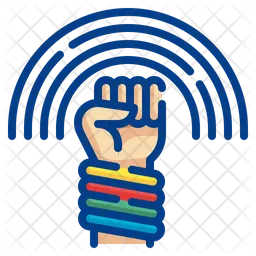 Rainbow Fist  Icon