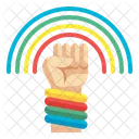 Rainbow Fist  Icon