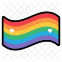 Rainbow Flag Flag Aliagender Icon