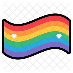 Rainbow Flag  Icon