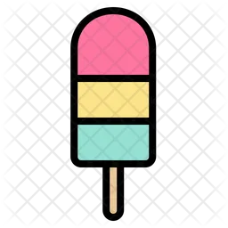 Rainbow Ice Cream  Icon