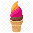 Rainbow Cream Cone Icon