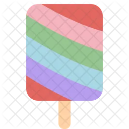 Rainbow Ice Pop  Icon