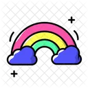 Colorful Clouds Background Icon