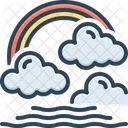 Rainbow Nature Cloud Icon