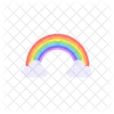 Rainbow Nature Colorful Icon