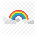 Rainbow Weather Cloud Icon