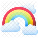 Rainbow Weather Cloud Icon