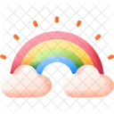 Rainbow Weather Cloud Icon