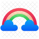 Rainbow Weather Cloud Icon