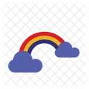 Rainbow Weather Cloud Icon