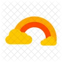Rainbow Weather Cloud Icon