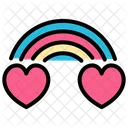 Rainbow Love Love Heart Icon
