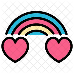 Rainbow Love  Icon