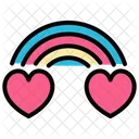 Rainbow Love Love Heart Icon