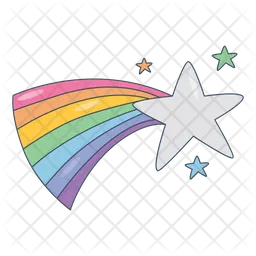 Rainbow star  Icon