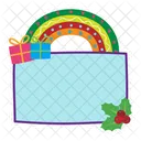 Christmas Xmas Rainbow Icon