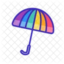 Rainbow Umbrella Umbrella Rainbow Icon