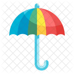 Rainbow Umbrella  Icon