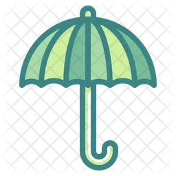 Rainbow Umbrella  Icon