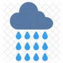 Raindrop Rain Cloud Icon