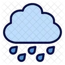Raindrops Raining Rain Icon
