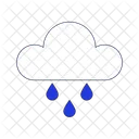 Raindrops Cloud Raindrops Cloud Icon