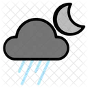 Weather Rain Night Icon
