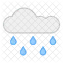 Rainfall Cloud Raining Meteorology Icon
