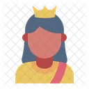 Rainha Avatar Medieval Ícone