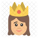 Rainha Princesa Menina Ícone