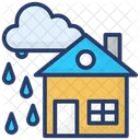 Raining Rainfall Cloudburst Icon