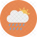 Sun Cloud Rain Icon