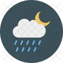 Moon Cloud Rain Icon